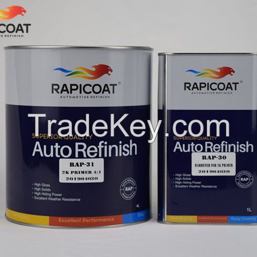 easy sanding excellent anti corrosion properties 2K medium filler primer hardener spray paint polyester putty resin sufacers