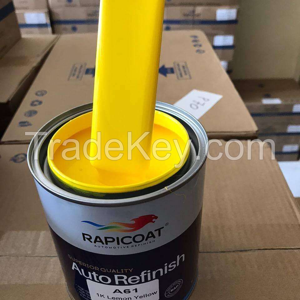 Fast Drying Easy Coating Excellente Performance Good Hiding Power 1K Lemon Yellow Tinter Car Paint Auto Refinish