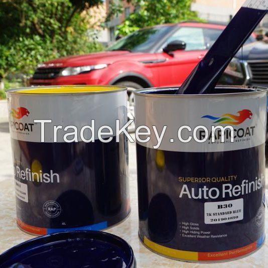 good coverage car repair auto coating refinish basecoat two pack paint car refinish coating excellent weather resistance