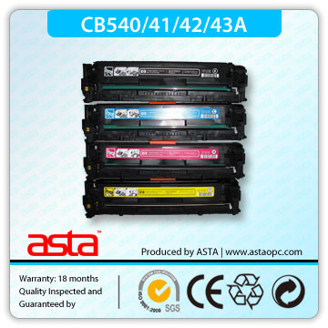 ASTA compatible CB540A-CB543A toner cartridge