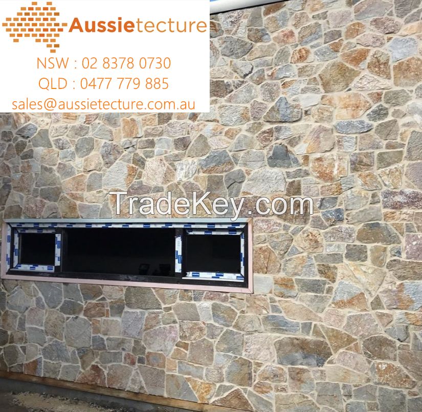 Natural stone wall cladding - Australian sandstone for interior and exterior walls