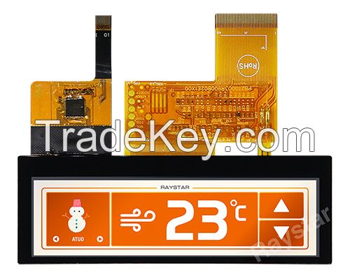 3.9" 480x128 Top View Bar TFT LCD Display with PCAP - Raystar