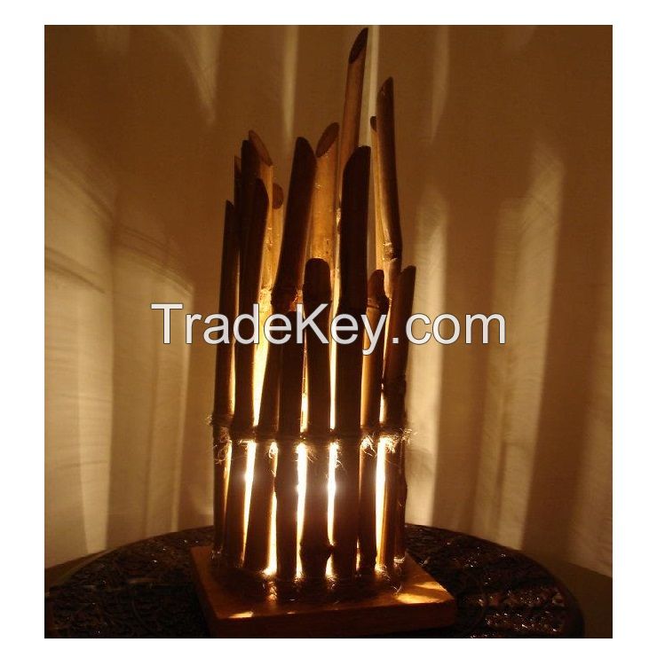Folk art bamboo lamp/ Handmade bamboo lamp(Verda +84975272552)