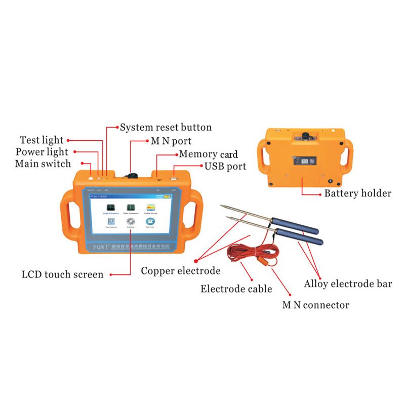 PQWT-S300 Water Detector With Adjust Depth 100m/150m/300m