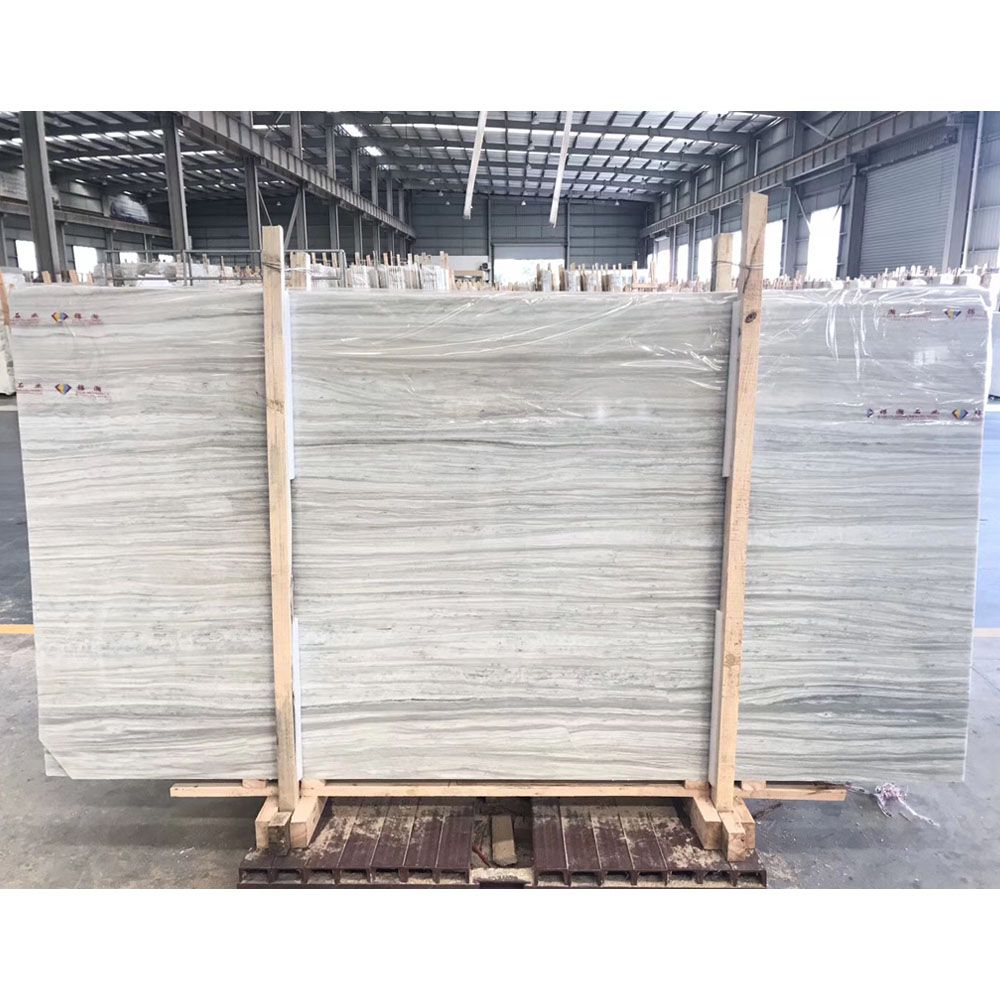 Greek nestos white wood marble slab