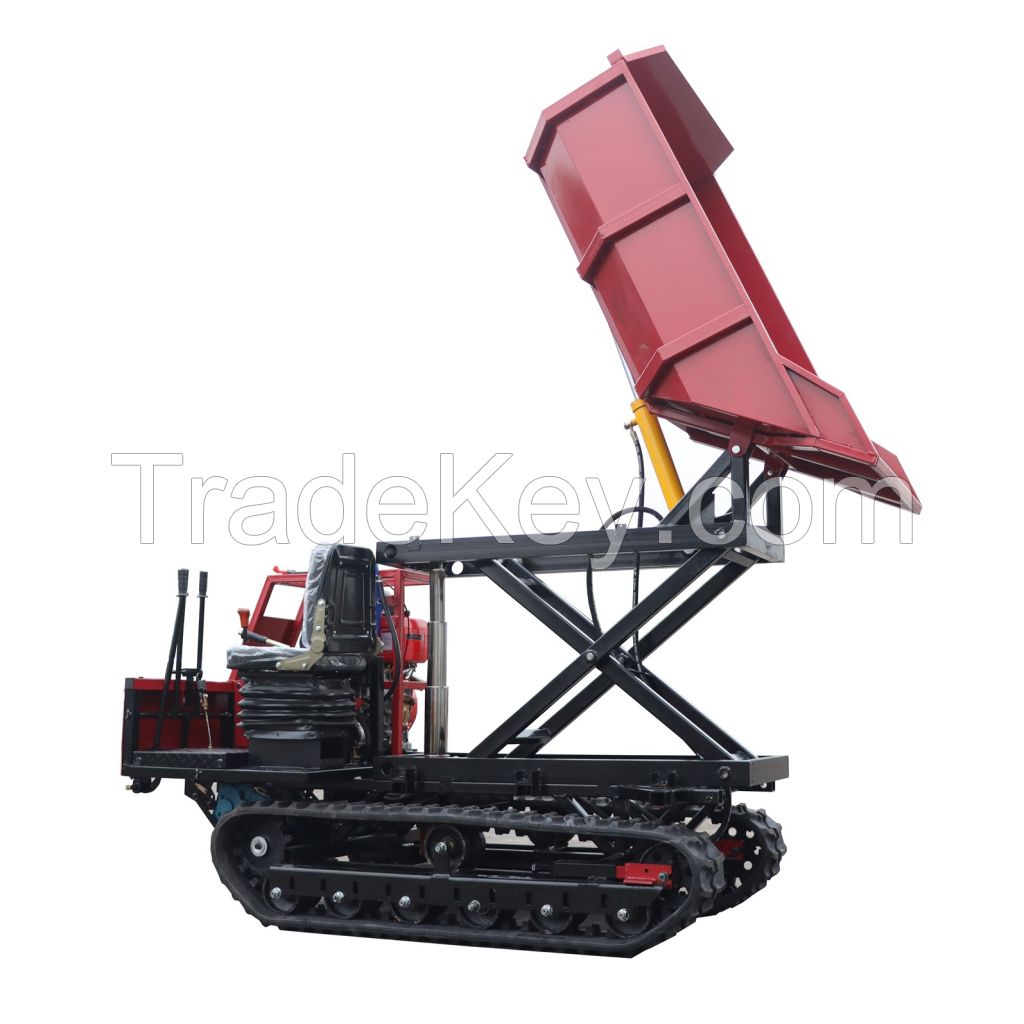 crawler tracked carrier with hydraulic lift