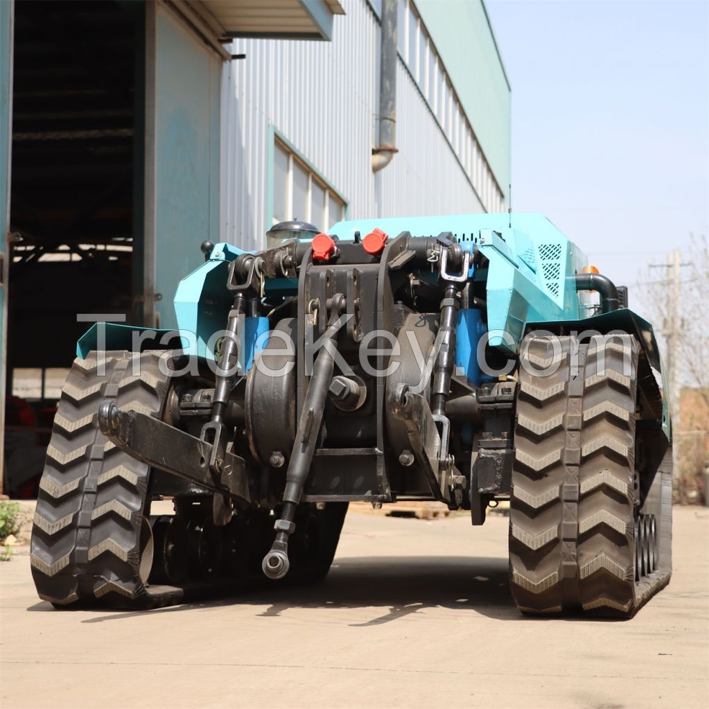 Agricultural crawler garden multifunction remote control diesel engine tractor