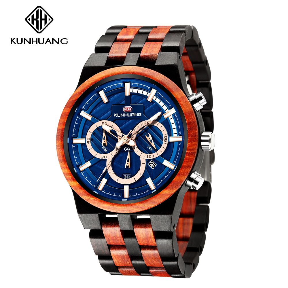 Fashion Watches 2019 Men Quartz Wristwatches Casual Wooden Color Full Wood Skeleton Watch Reloj Mujer Men Watch Montre Homme