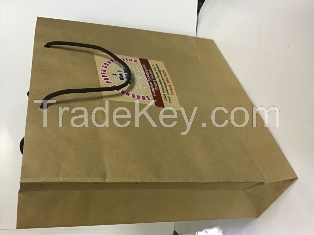 White kraft paper bag,brown kraft paper bag 