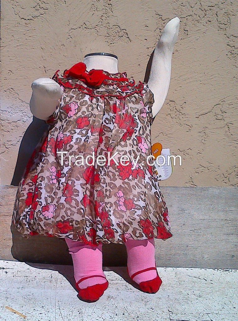 H.K. 2 pc. baby dress with leggings