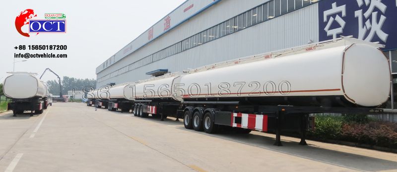 Heavy duty customized 3 axles fuel oil tank semi trailer for sale