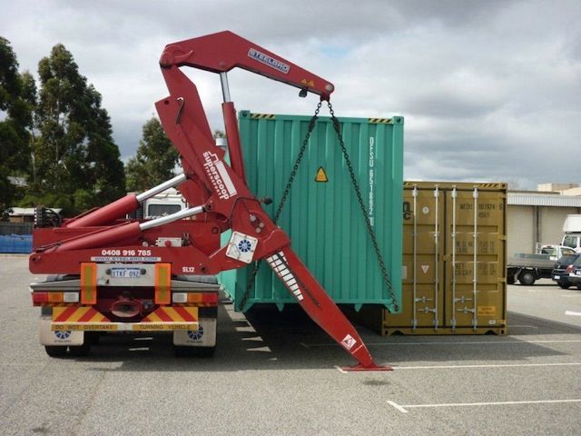 Customized 3 axles port industry container side lifter semi trailer