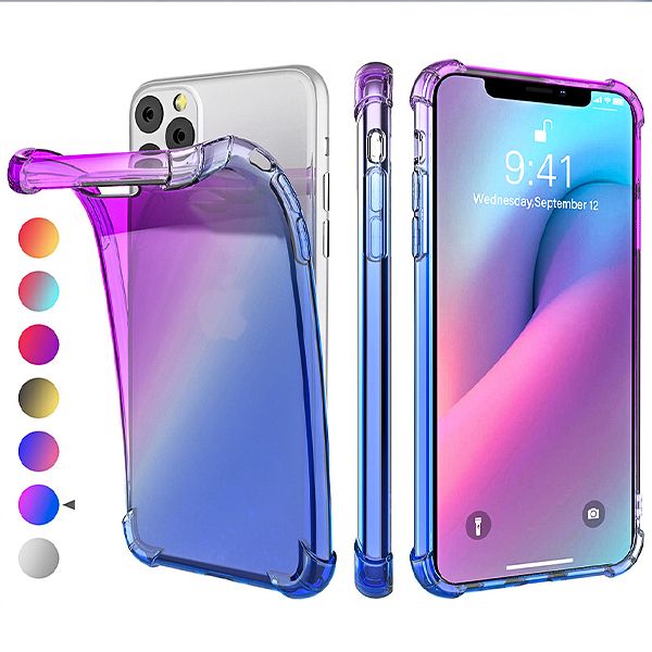 Gradient rainbow style TPU phone case