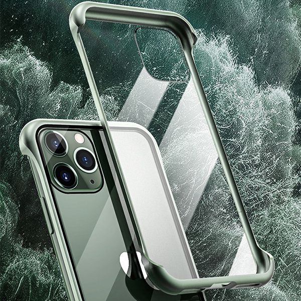 Frame-less 9H tempered glass mobile phone case