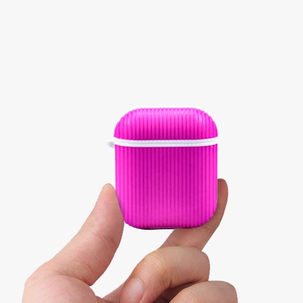 Portable Silicone Stripe Anti-shock Airpods case