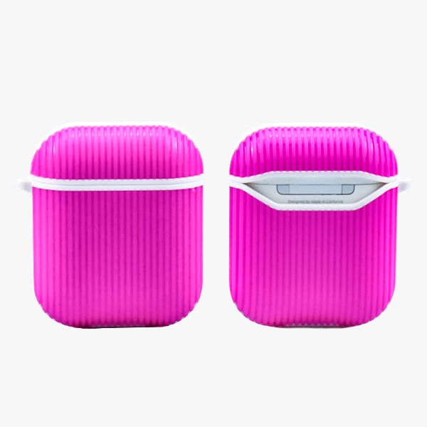 Portable Silicone Stripe Anti-shock Airpods case