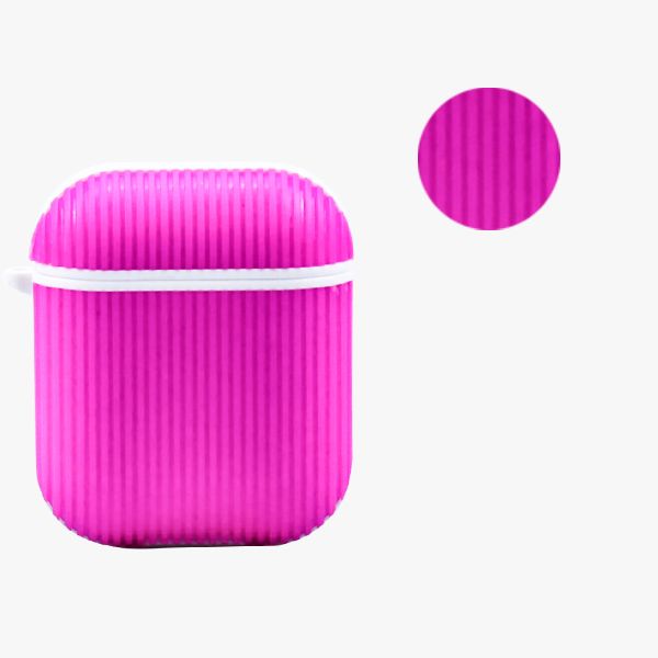 Portable Silicone Stripe Anti-shock Airpods case