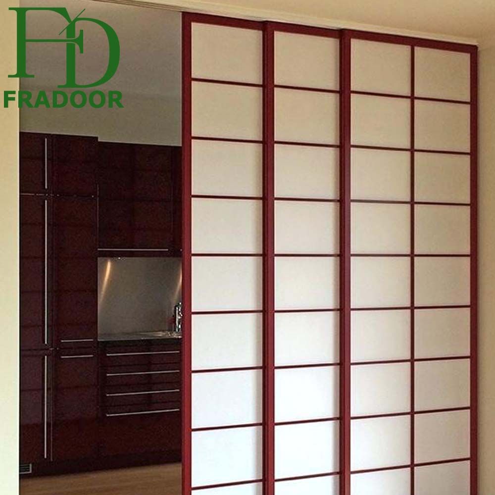 Hotel Japanese Style Shoji Wood Screen Door with Waterproof Paper