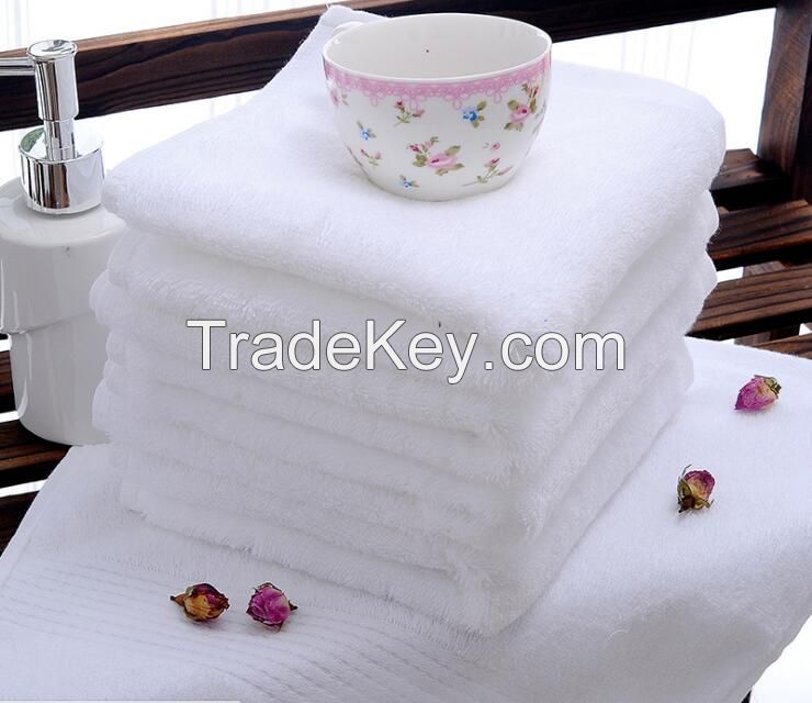 White 100% cotton hotel Bath towel