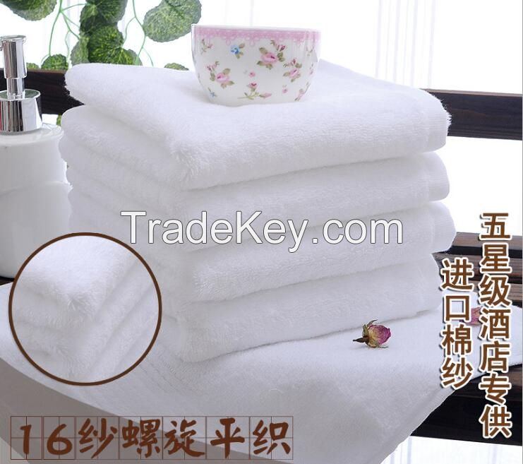 White 100% cotton hotel Hand towel, square Towel