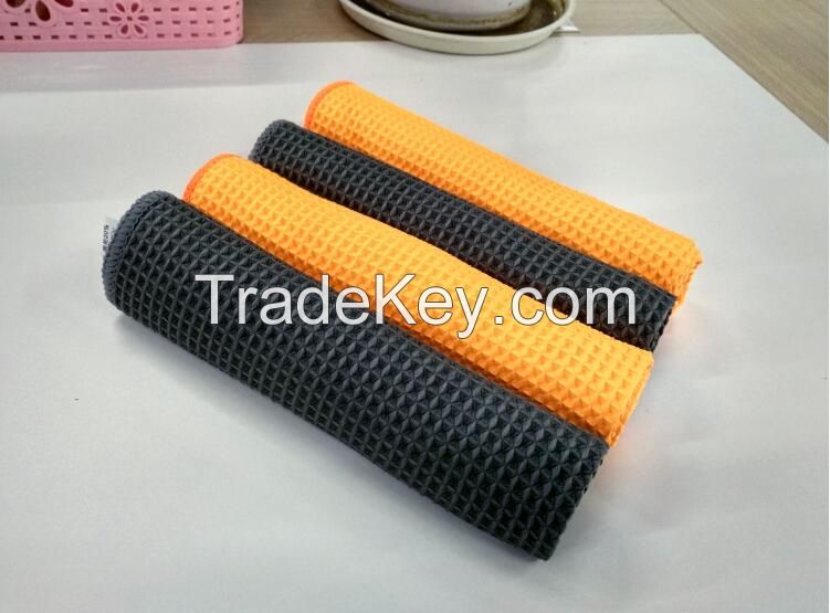 Microfiber waffle towel