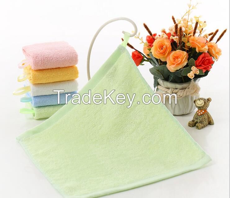 Baby bamboo burp towel with loop hook