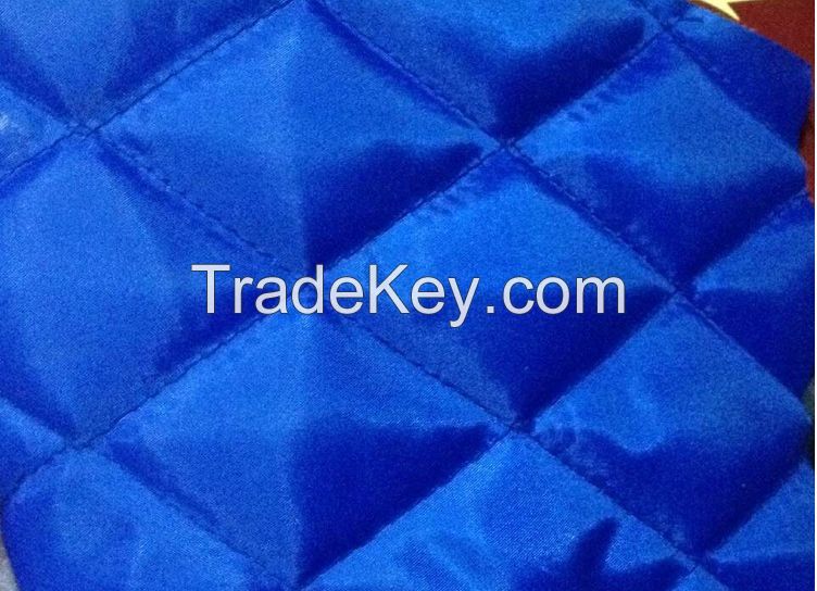 Quilted Lining fabric (polyester taffeta fabric quilted with polyester wadding)