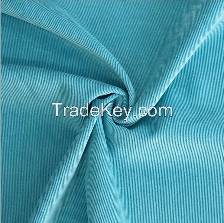 88%polyester 12%polyamide corduroy fabric,16wales