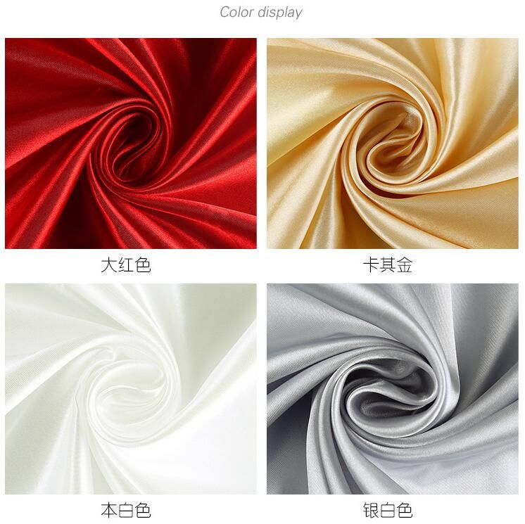 100% polyester bright satin fabric,Imitation silk fabric