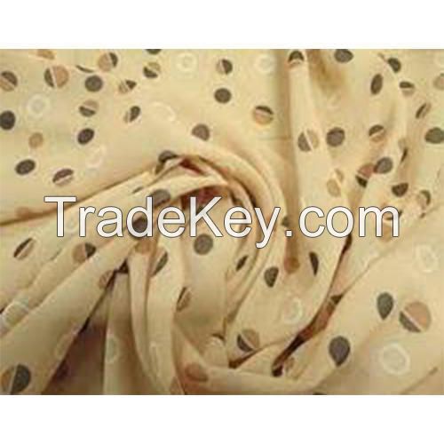 Printed Many Colours Rayon Gold Coin Dyed Fabr
