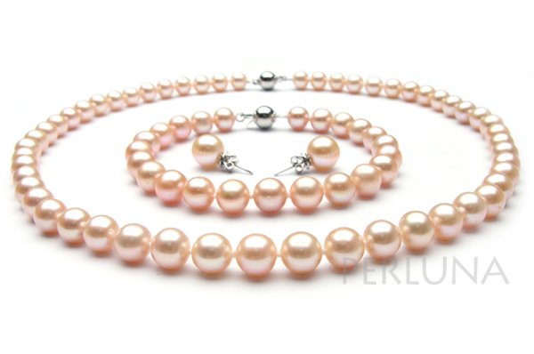 Pink Freshwater Set 8 ~ 9mm AA+