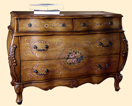 produce  hand painted European & American style accent furniture