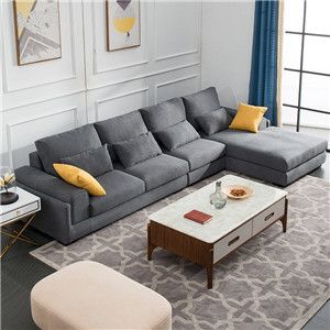 Washable Fabric Sofa Three Seaters for Lounge and Living Room Sofa