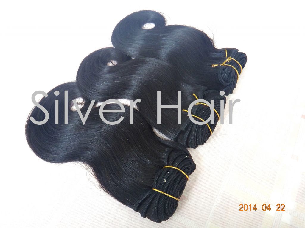 Cheap Body Wave 100% Natural Virgin Remy Brazilian Hair Weft Extension 