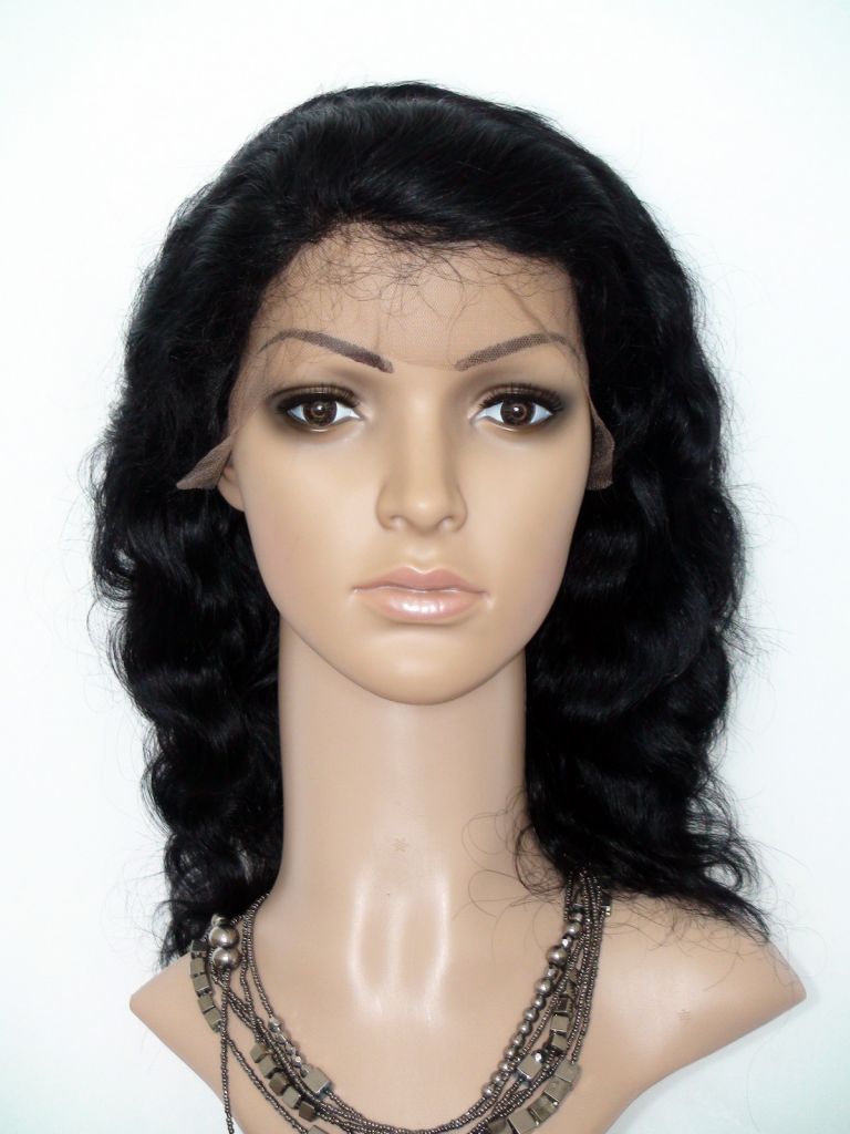 100% virgin brazilian human hair full lace wig