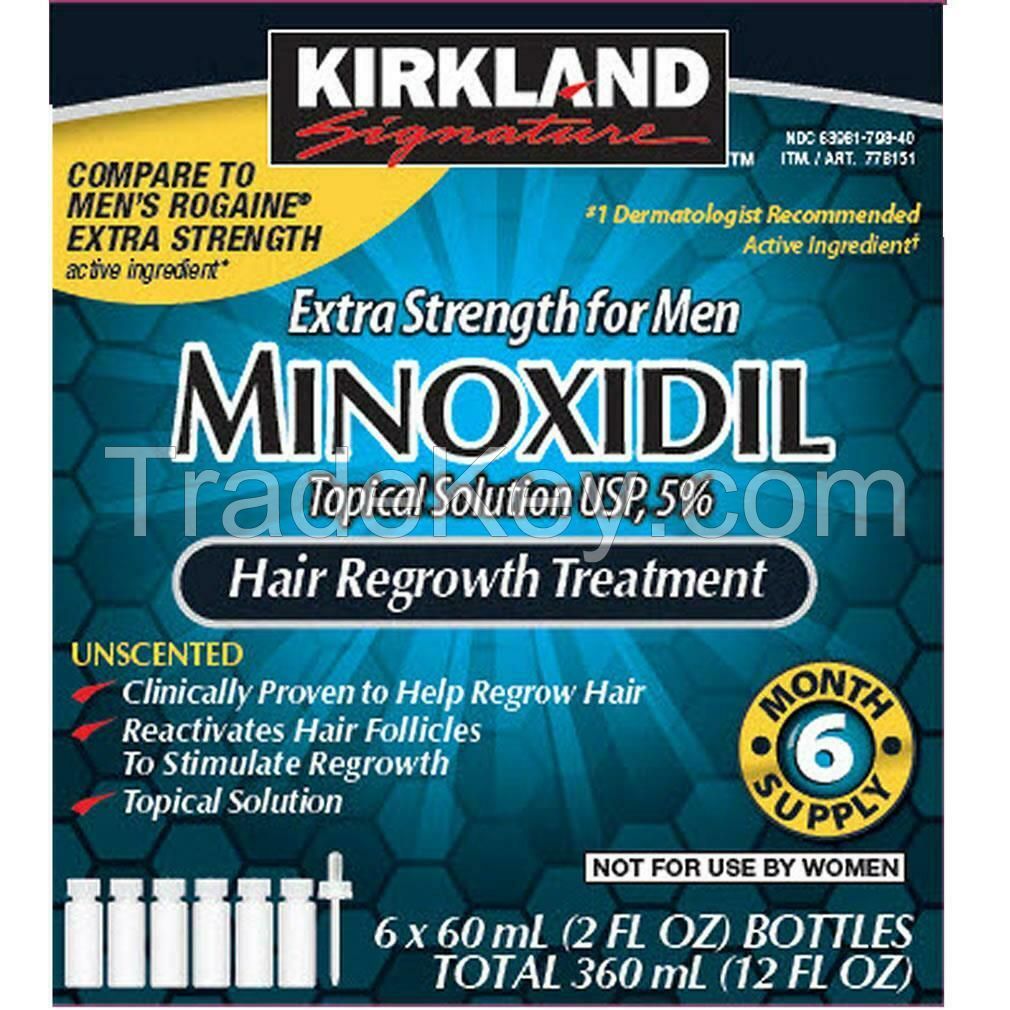 Kirkland Minoxidil 5% Extra Strength 6 month Supply Mens Hair Treatment