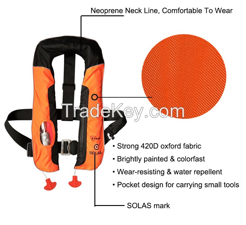 Eyson Double Air Chambers SOLAS Inflatable Life Jacket