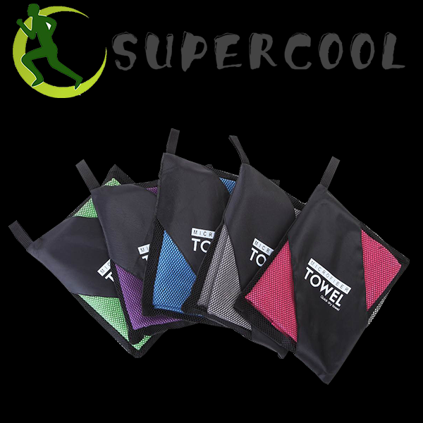 Microfiber Sports Towel with mesh bag