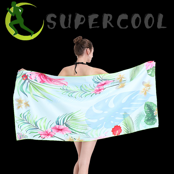 Microfiber Suede Towel Printed Beach Towel