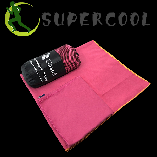 Microfiber sports towel cooling gym/running