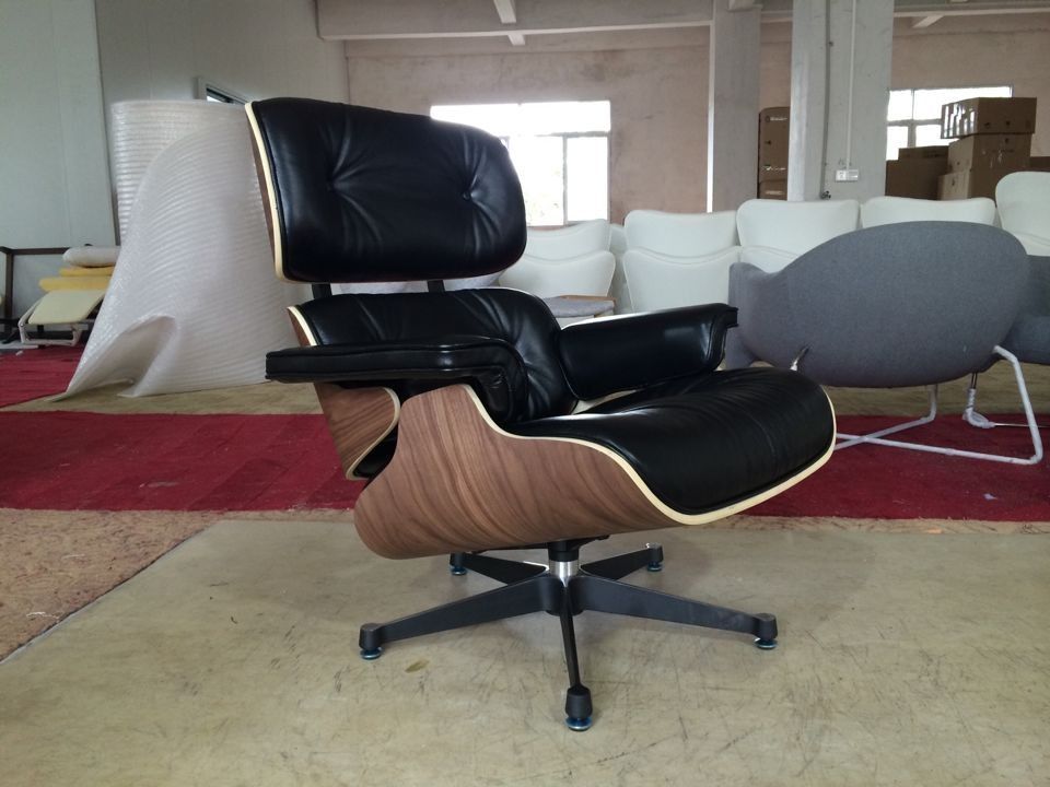 Eames Type Lounge Chair and Ottoman