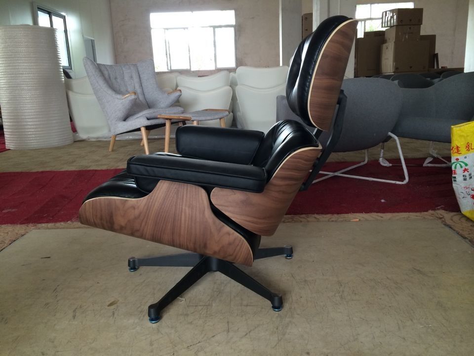 Eames Type Lounge Chair and Ottoman