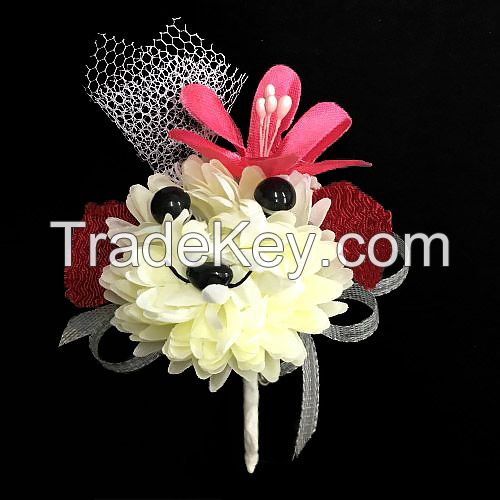 Animal  corsage/Boutonniere/Flower pin