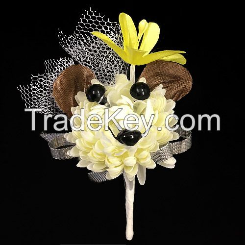 Animal  corsage/Boutonniere/Flower pin