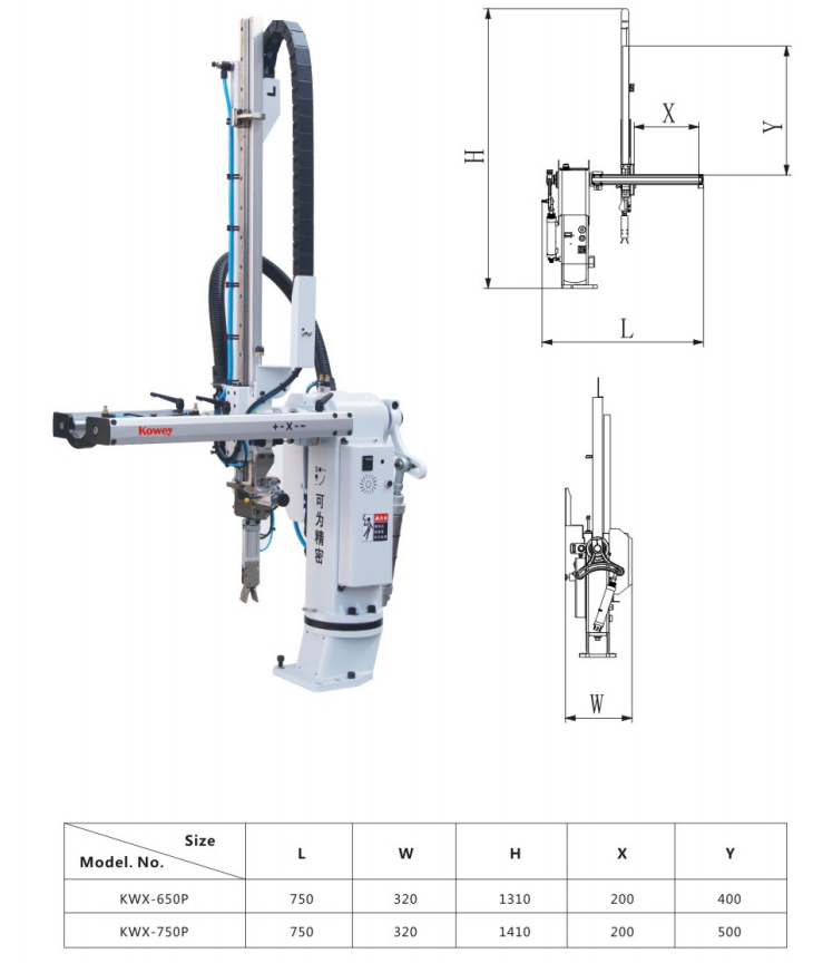 Swing Arm Robot For Take-Out Product Or Sprues