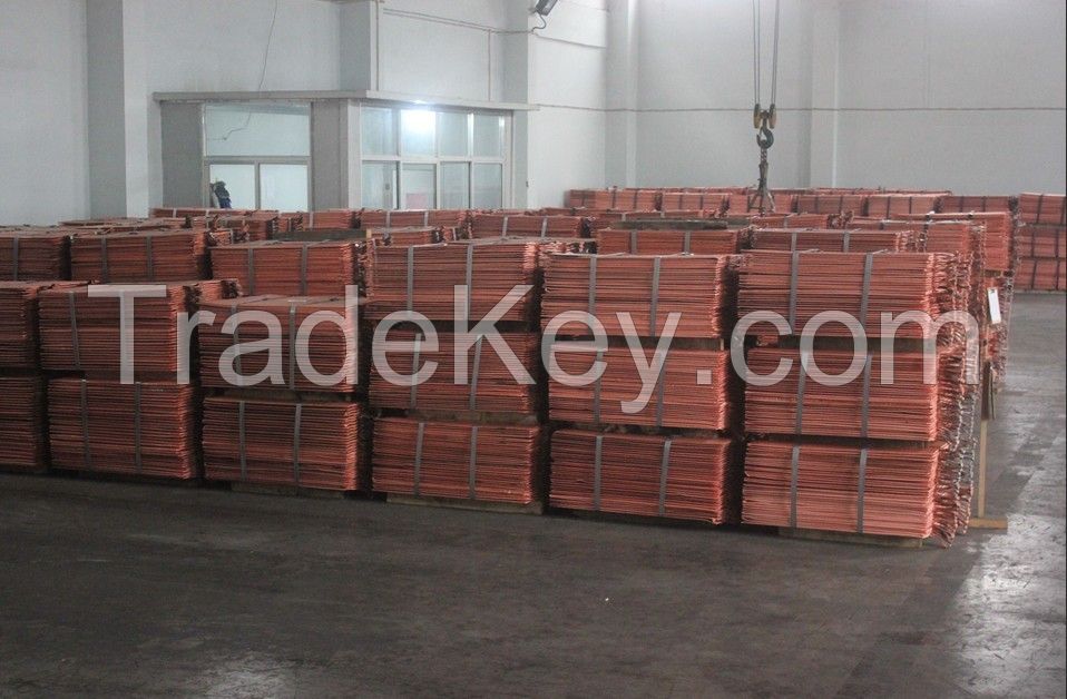 We sell copper cathodes.