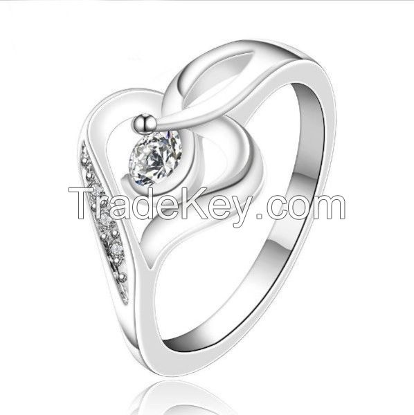 1ct Heart Shaped Moissanite Ring