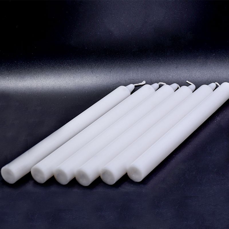 Wholesale long burning bougie church prayer white candles in bulk