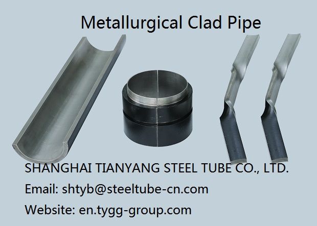 Metallurgical clad pipes