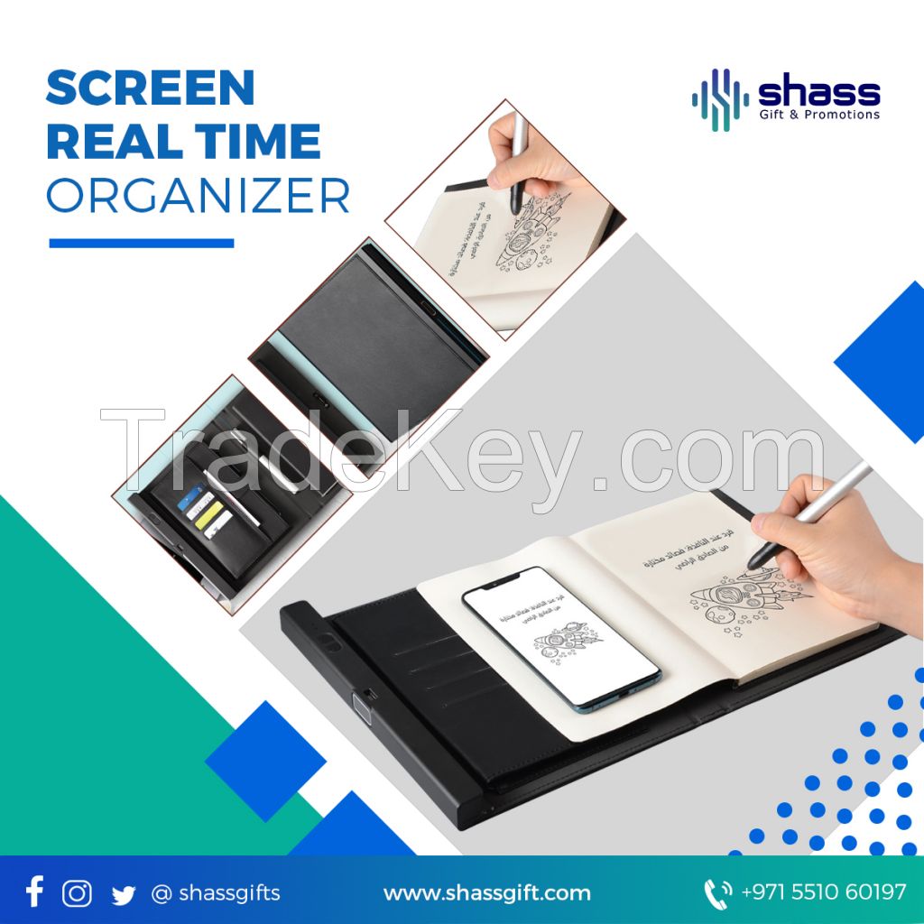 Screen real time organizer